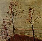 Autumn Trees by Egon Schiele